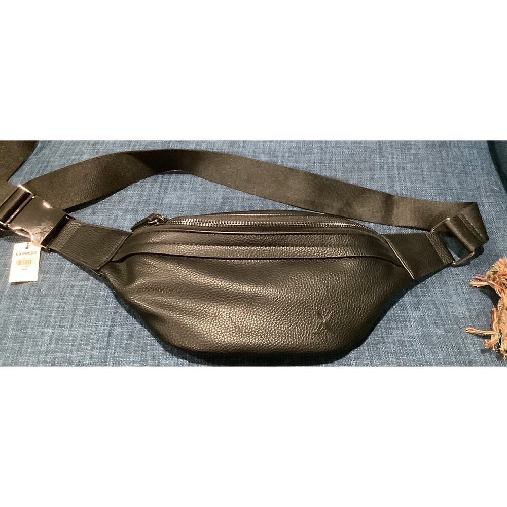 New Fanny Pack Waist Pouch Belt Festival Bag Adjustable LA Express Black